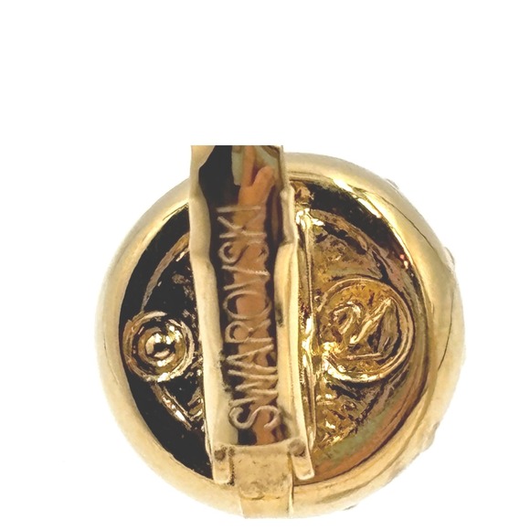 Vintage Swarovski Crystal Ball Leverback Earrings Valentine jewelry gift - Picture 5 of 14